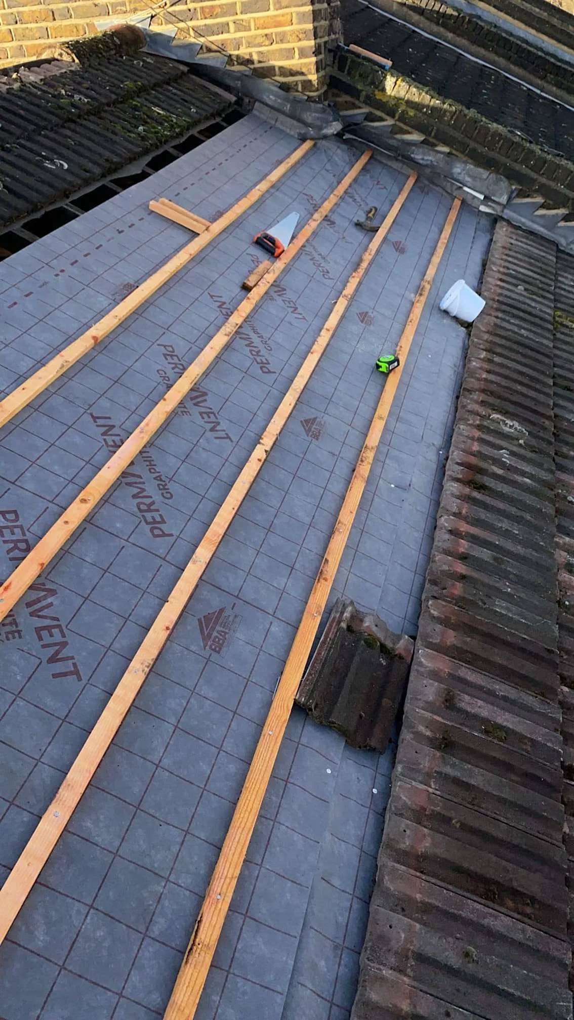 HomeGuard Roofing recent project — slate work